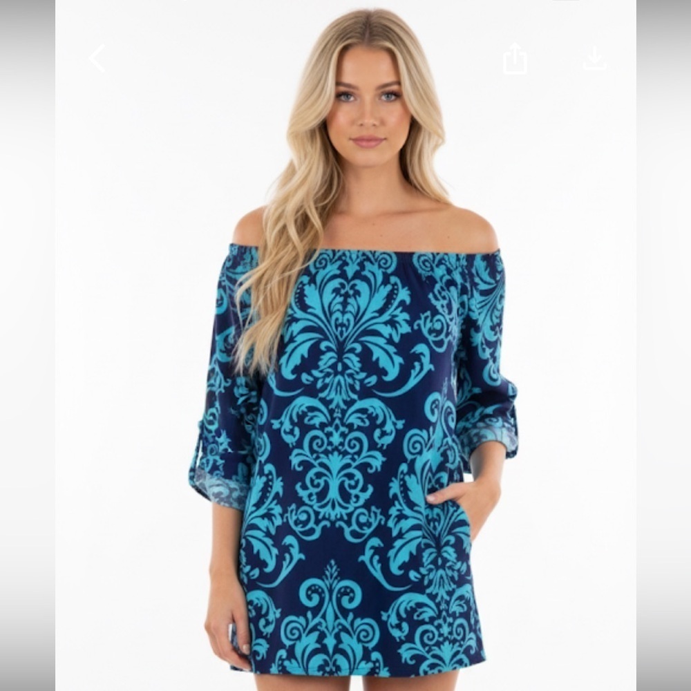 Boho dress paisley print size large